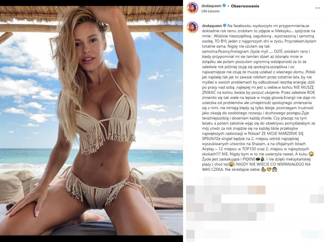 Doda - przed seksem mój kochanek musi się przebadać
