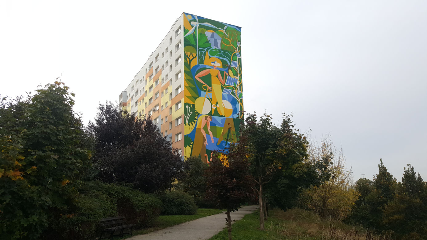 Ekologiczny mural w Bydgoszczy