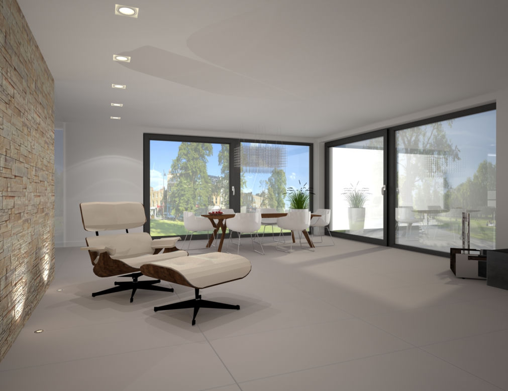 Projekt wnętrza domu w stylu Bauhaus zdjecie 9