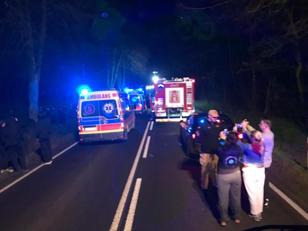Wypadek w miejscowości Dminin na DK 63 spowodował duże utrudnienia