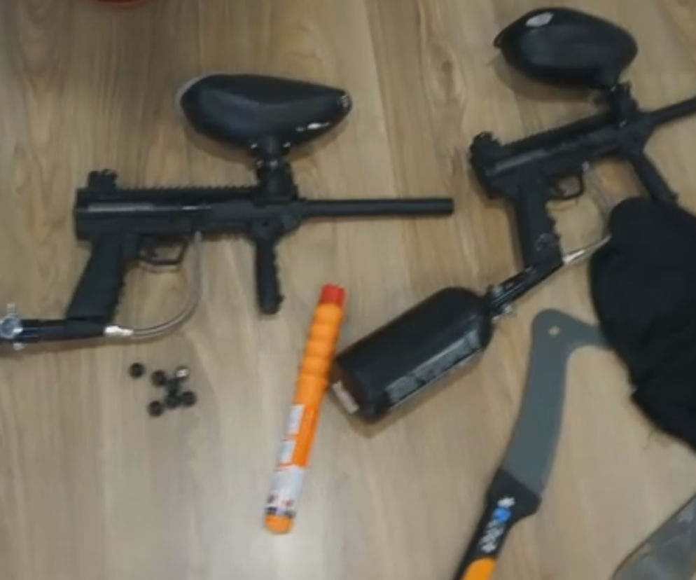 Usawka w Sosnowcu. Broń zarekwirowana przez policję