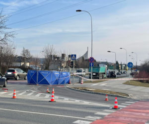 Rzeszów: Tragiczny wypadek na ul. Sikorskiego. Zginął rowerzysta [ZDJĘCIA]
