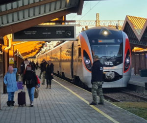 Wojna na Ukrainie. Pociąg z Kijowa przyjechał do Przemyśla