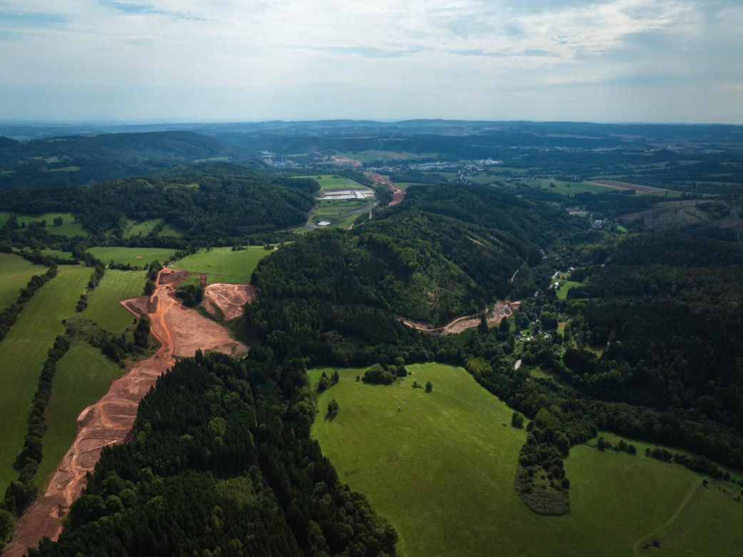 Autostrada D11 w Czechach - zdjęcia z budowy - sierpień 2025