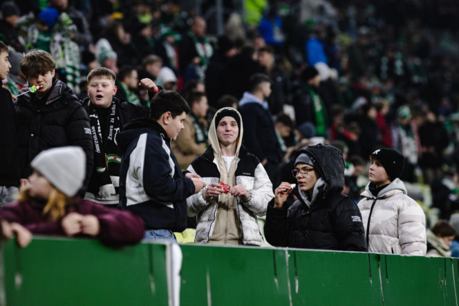 Lechia Gdańsk - Górnik Zabrze, zdjęcia kibiców i zawodników z meczu 18, kolejki PKO BP Ekstraklasy