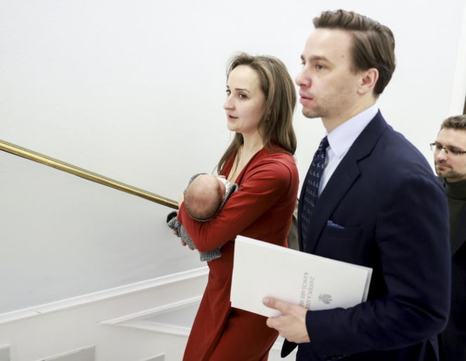 Bosakowie zabrali małego Stefanka do Sejmu