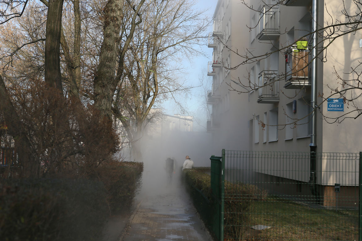 GALERIA-Awaria rury ciepłowniczej na Sadybie w Warszawie