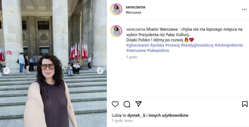 Wybory Prezydenckie 2025: Tak głosują gwiazdy w drugiej turze! Sara Czarna