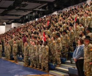 Uroczyste przeniesienia flagi w Fort Hood