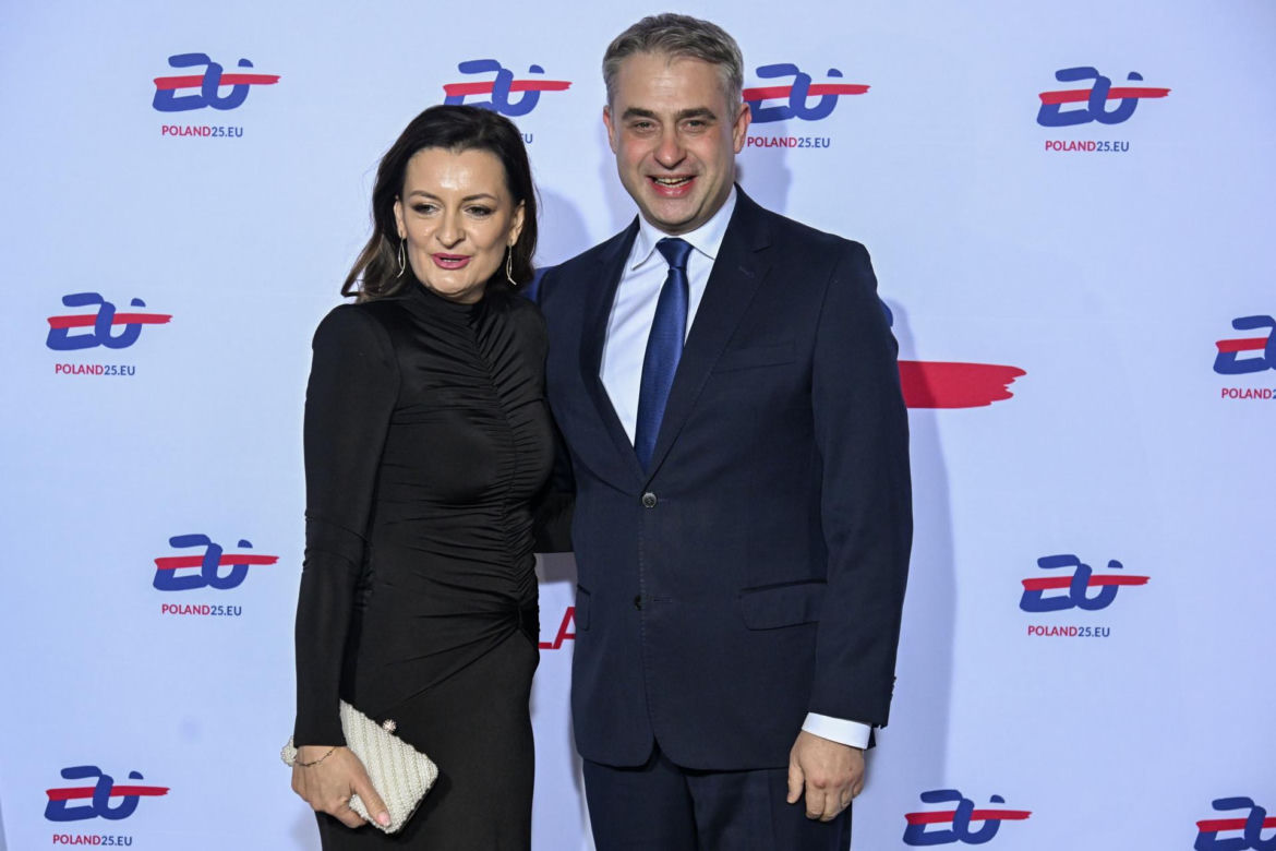 Gawkowski z żoną