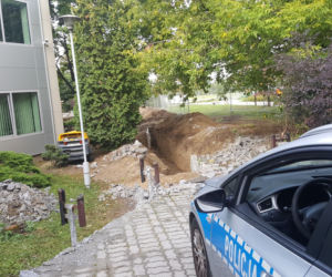Niewybuch na Ostrobramskiej
