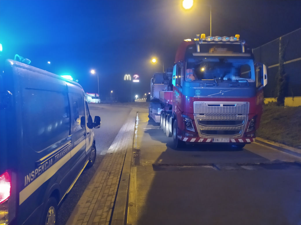 Transport palownicy zatrzymany przez ITD