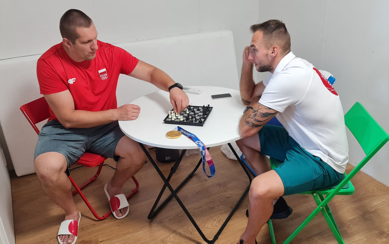 Wojciech Nowicki grał w szachy z Marcinem Krukowskim