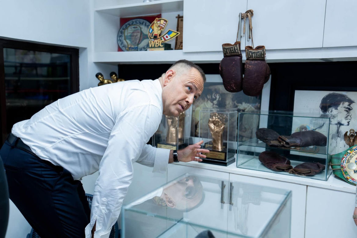 Karol Nawrocki i Manny Pacquiao