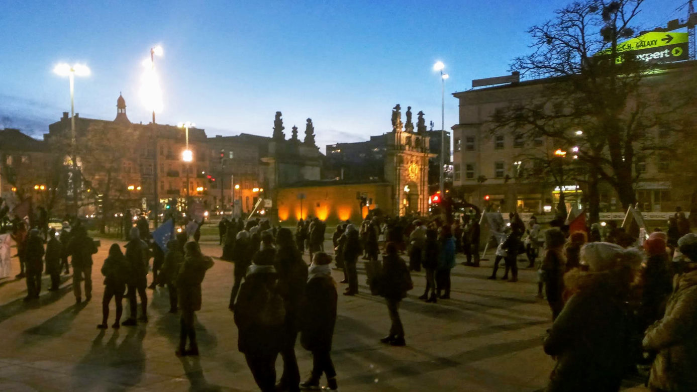 Strajk Kobiet w Szczecinie: Manifestacja na placu Solidarności - 28.01.2021