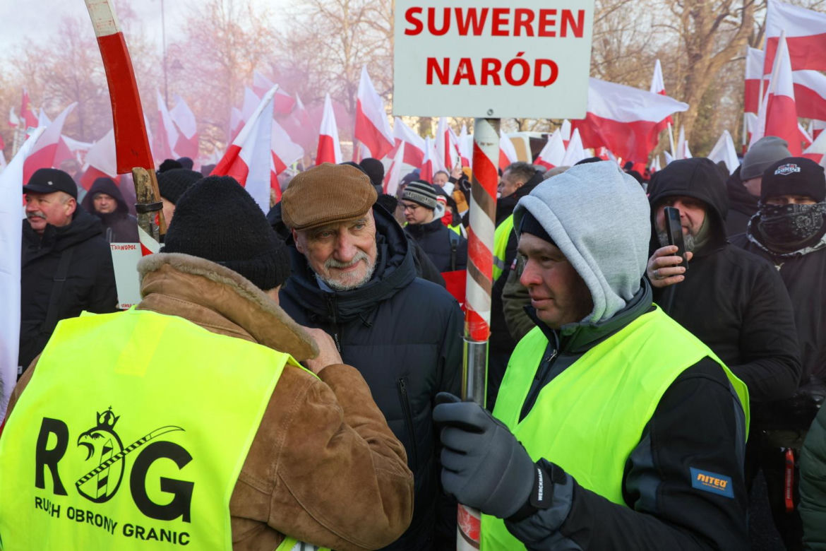 Protest rolników w Warszawie (9.01.2026)