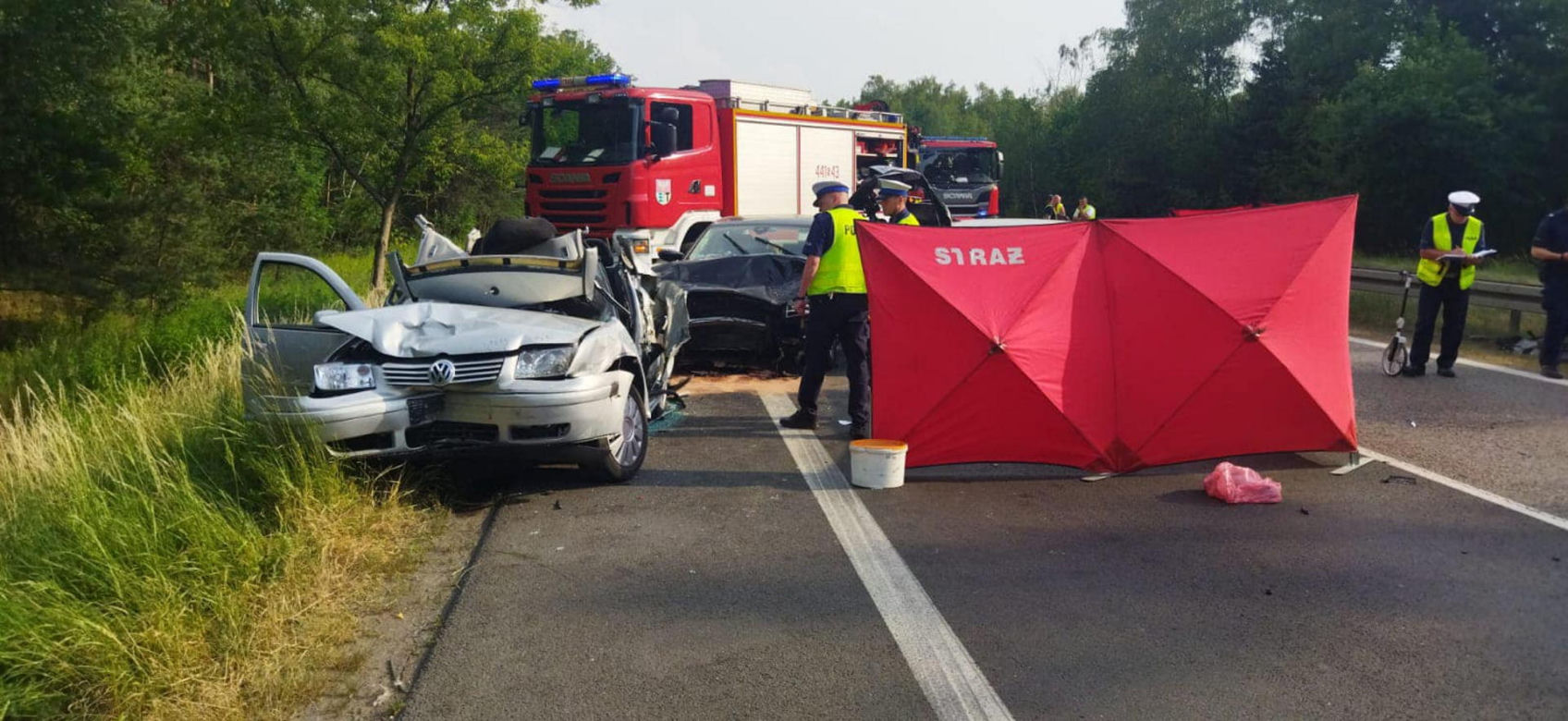 Tragiczny wypadek na S1 w Dąbrowie Górniczej. Huknął w auta stojące w korku