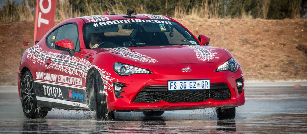Toyota GT86, rekord Guinnessa w drifcie