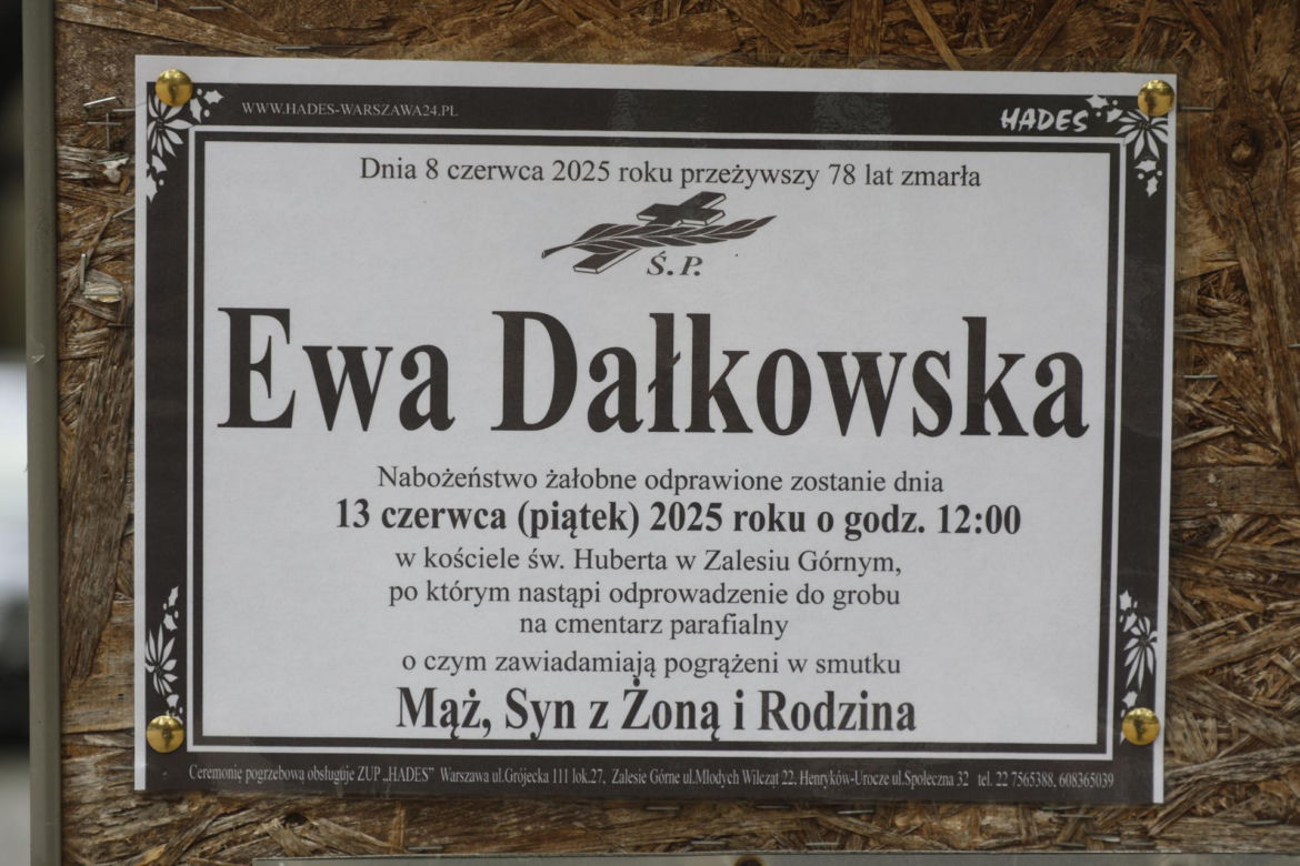 Pogrzeb Ewy Dałkowskiej