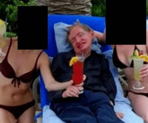 Stephen Hawking na wyspie Epsteina?! Zdjęcie w sieci