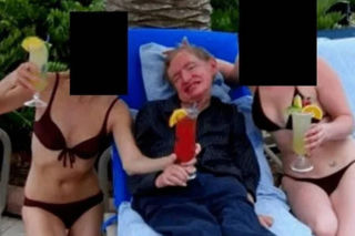 Stephen Hawking na wyspie Epsteina?! Zdjęcie w sieci