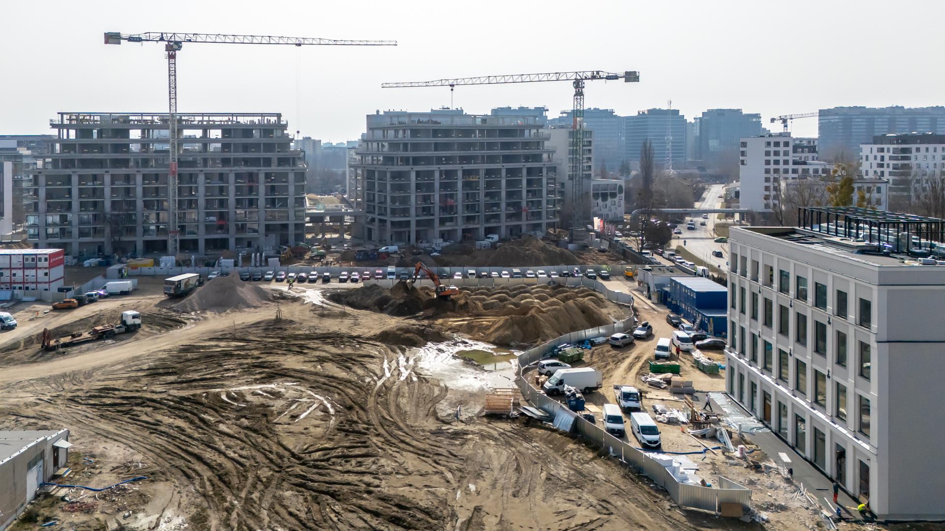 NOHO ONE w Warszawie w budowie