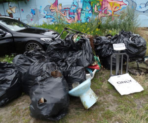 Kajakowy Eko Patrol sprzątał okolice Wyspy Grodzkiej i Kanału Zielonego