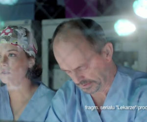 Lekarze 4 sezon odcinek 41 (odc. 2). Basia (Aleksandra Hamkało) Leon (Jacek Koman)