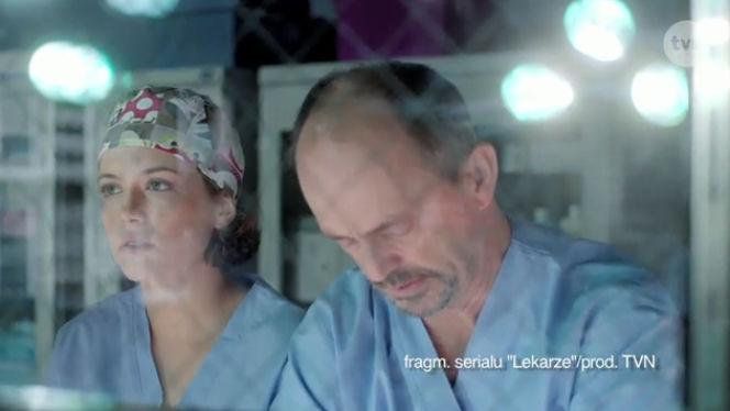 Lekarze 4 sezon odcinek 41 (odc. 2). Basia (Aleksandra Hamkało) Leon (Jacek Koman)