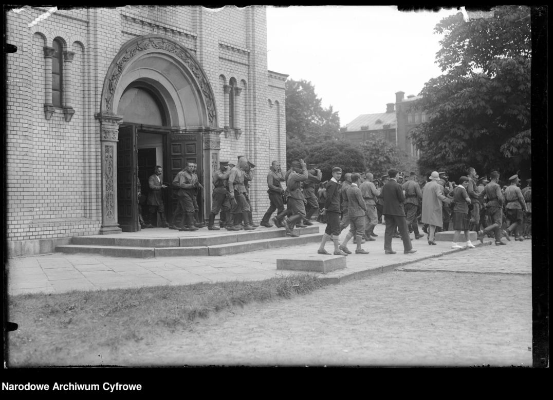 Boże Ciało w kościele garnizonowym 1 Pułku Szwoleżerów - 1930 rok