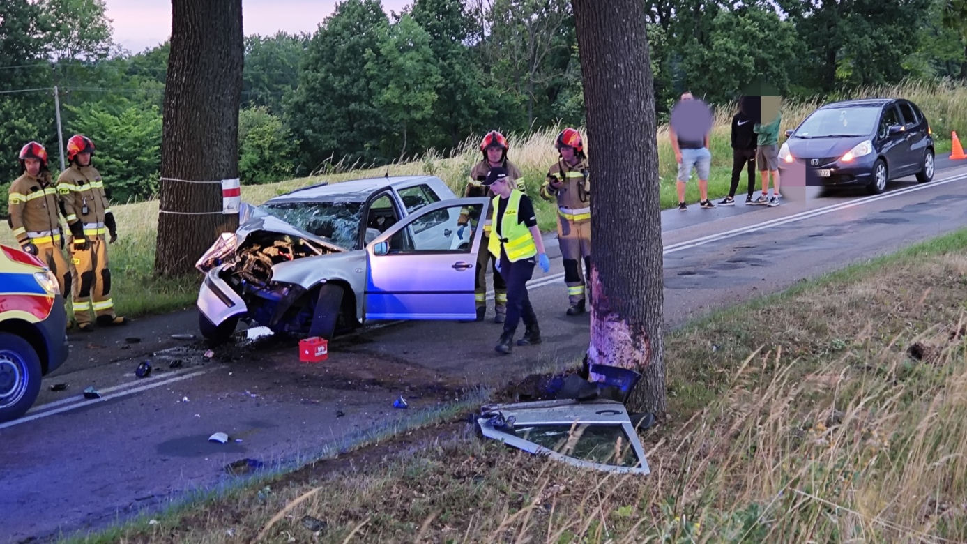 Wypadek w pobliżu Drawska Pomorskiego 