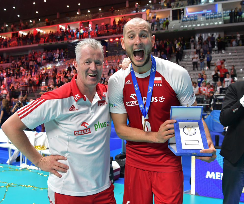 Siatkówka, mistrzostwa świata 2018, finał, Polska - Brazylia, Vital Heynen, Bartosz Kurek