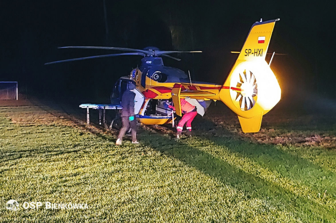 Koszmarny wypadek w czasie naprawy zbiornika CO pod Suchą Beskidzką! Mężczyzna poparzony wskutek wybuchu [ZDJĘCIA]