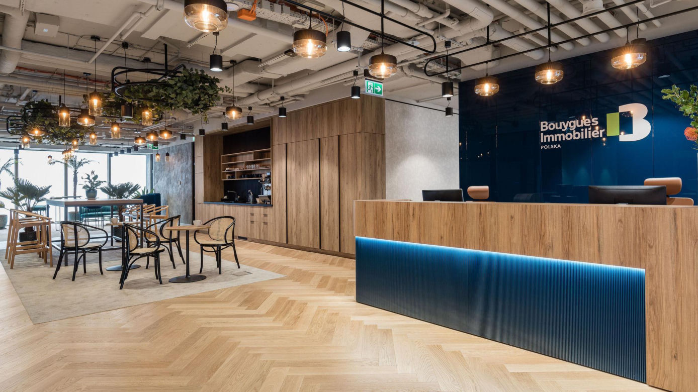 Biuro Bouygues Immobilier Polska w Warszawie od Bit Creative