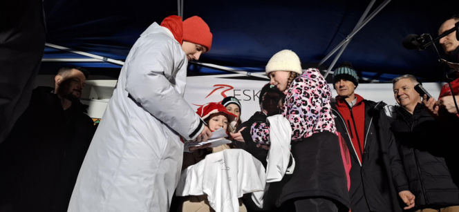 Powitanie Kacpra Tomasiaka w Bystrej 18.02.2026