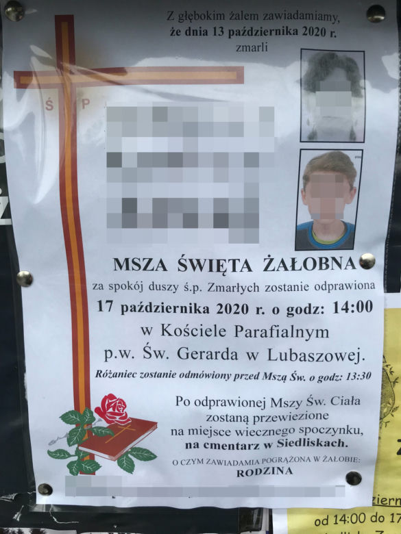 Pogrzeb Haliny A. i jej syna Karola A.