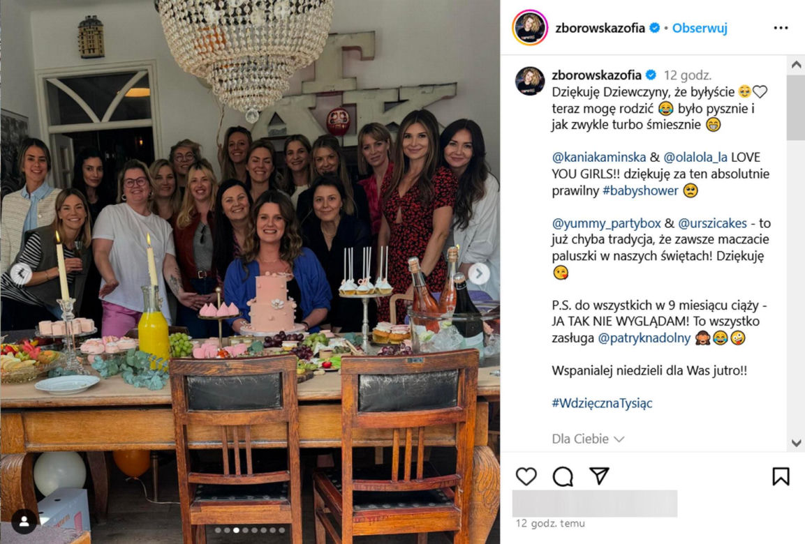 Baby shower Zosi Zborowskiej