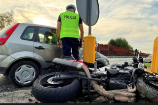 Tragedia pod Sochaczewem. Motocyklista był bez szans