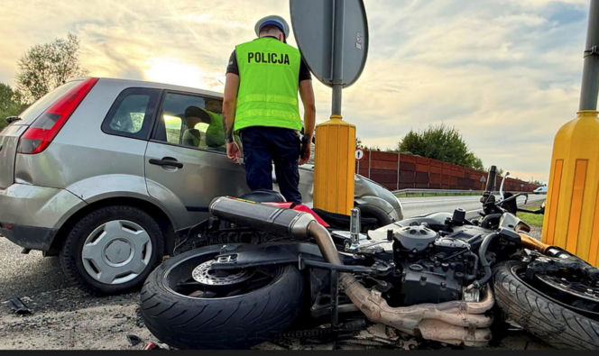 Tragedia pod Sochaczewem. Motocyklista był bez szans