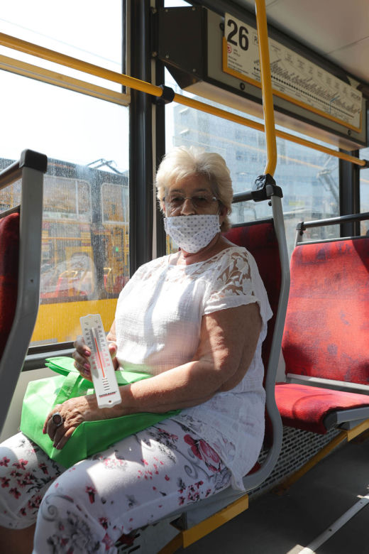 Gorąc w warszawskich tramwajach