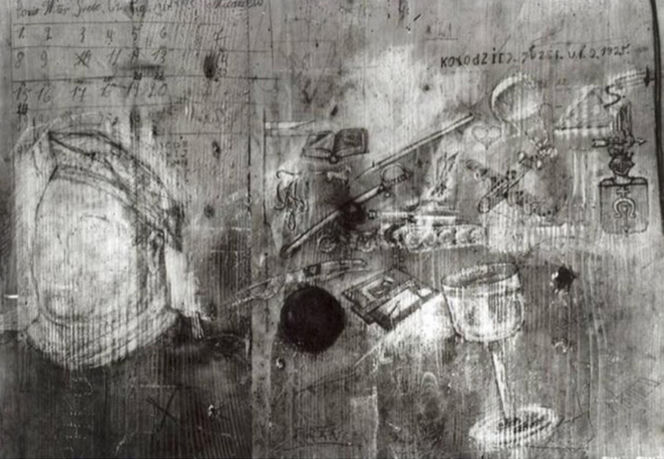 Cichociemni Stefan Jasieński, który był więźniem KL Auschwitz- Birkenau, a w celu śmierci pozostawił rysunki obrazujące swój życiorys