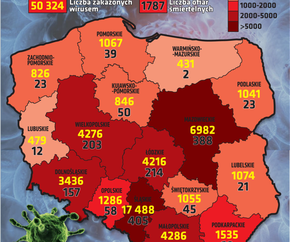 Koronawirus w Polsce: W którym powiecie w Łódzkiem NIE MA ANI JEDNEGO przypadku zakażenia? ZOBACZ NAJNOWSZE DANE!