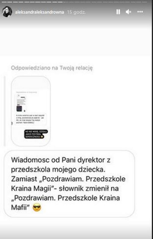 Aleksandra Kwaśniewska pokazała pikantne wiadomości