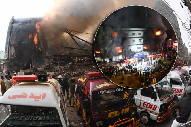 Pożar w wielopiętrowym centrum handlowym. 11 osób nie żyje, 60 zaginionych!