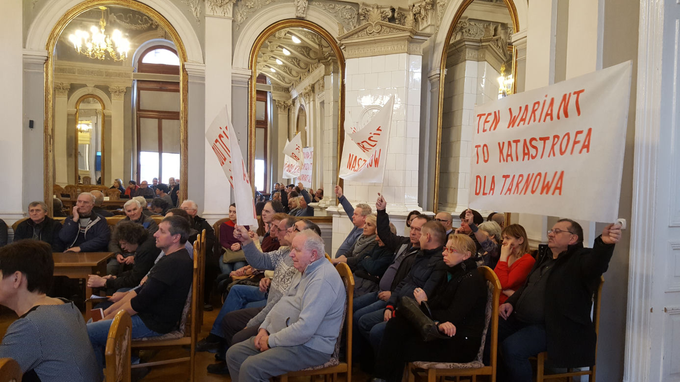 Protest mieszkańców Rzędzina 
