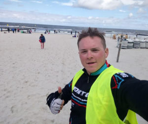 Bartosz Boczar z Rzeszowa odbywa wyprawę dokoła Polski na rowerze dla chorego Mateuszka