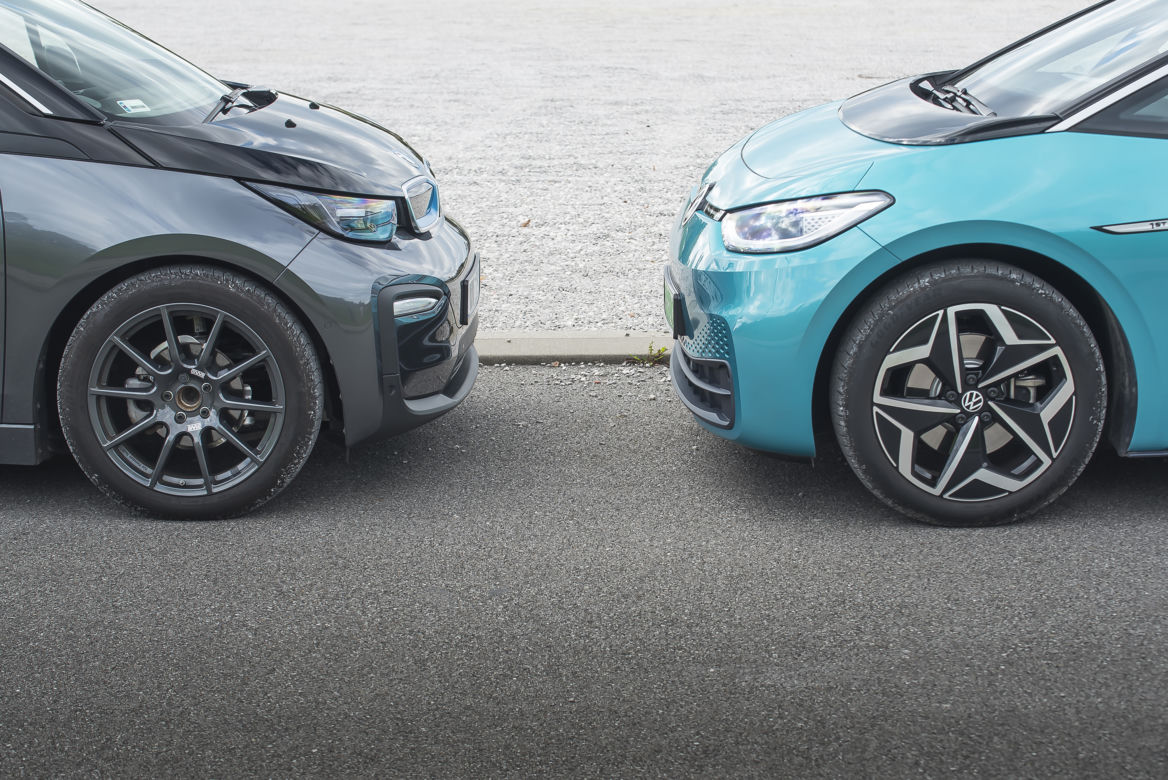 Volkswagen ID.3 1ST 204 KM 58 kWh vs. BMW i3 120 Ah 170 KM