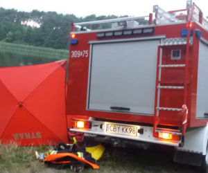 Tragiczny finał poszukiwań 19-latka w jeziorze pod Bydgoszczą [ZDJĘCIA]