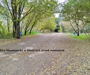 ulica Mazowiecka przed remontem