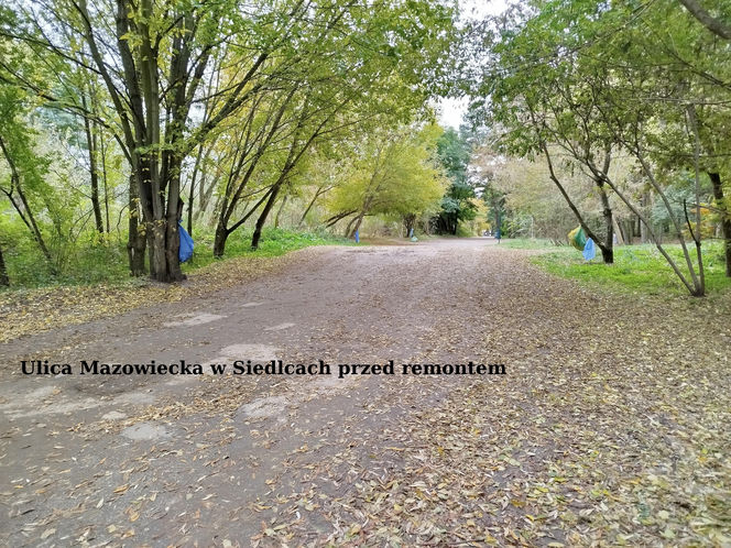 ulica Mazowiecka przed remontem